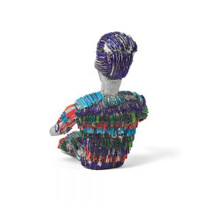 Nek Chand, Figur, ohne Titel, produziert 1997 als Teil einer Gruppe von Skulpturen
